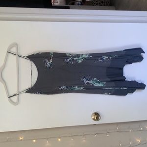 Free People handkerchief faded bloom floral strappy swing dress